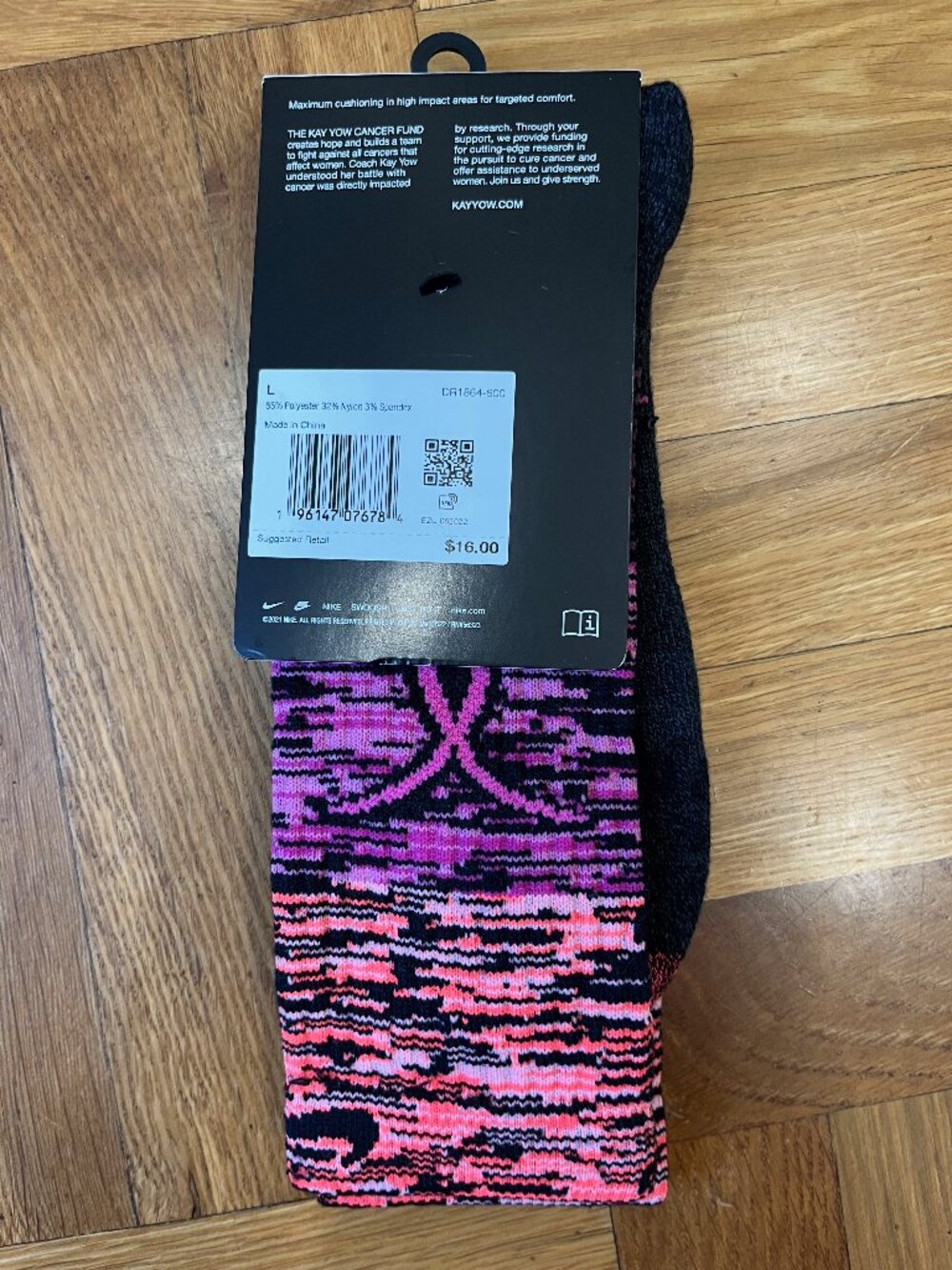 Nike KAY YOW Elite Basketball Socks DR1864 600 Men’s LRG 8-12 Women’s 10-13 NEW